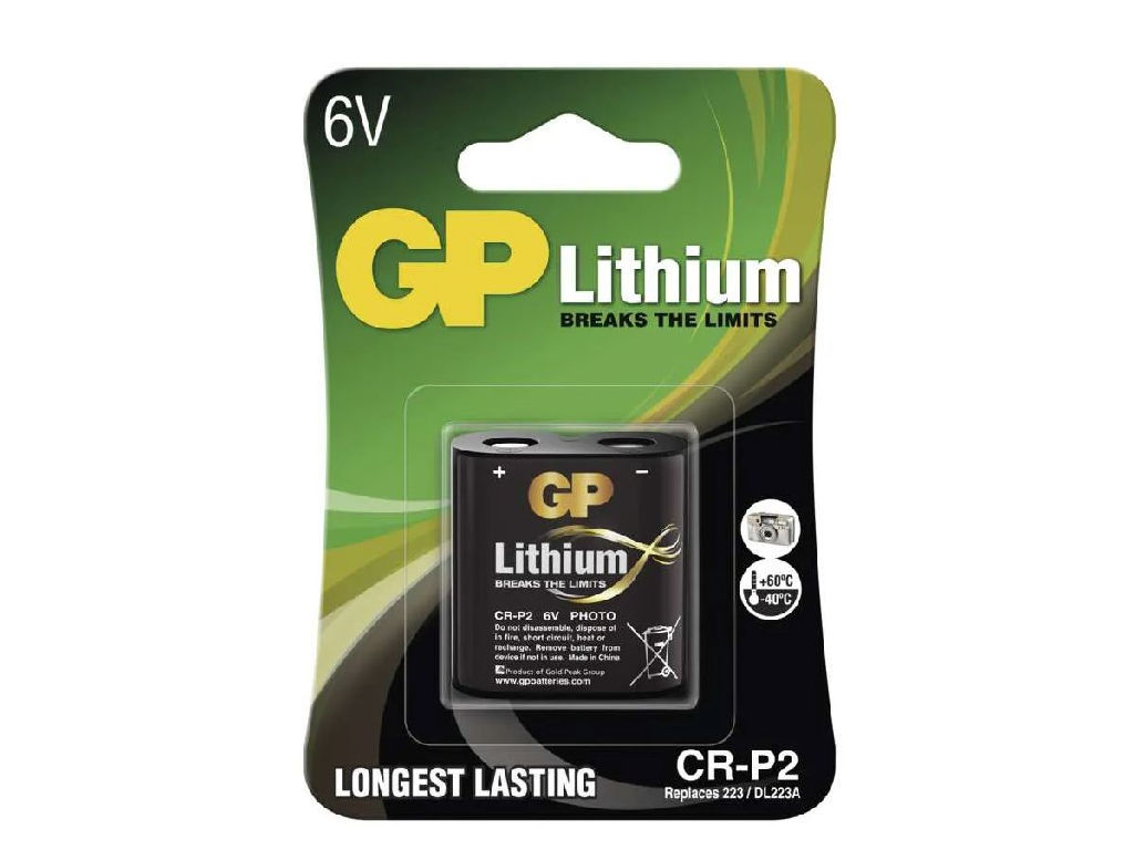6V Baterie GP CR-P2 litiová