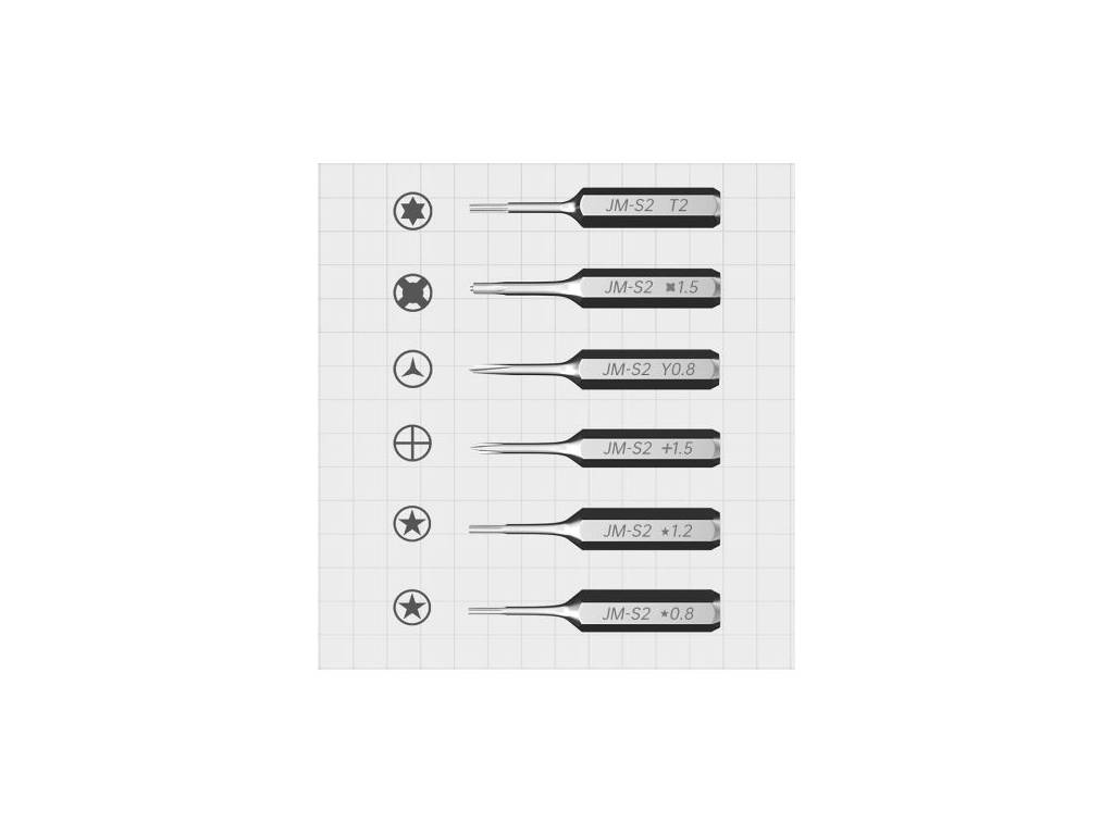 Aku šroubovák Jakemy JM-Y05, inteligentní precizní elektrický šroubovák + sada bitů 6ks  