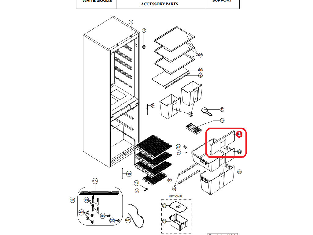 Čelo šuplíku chladničky, 42128242 VESTEL