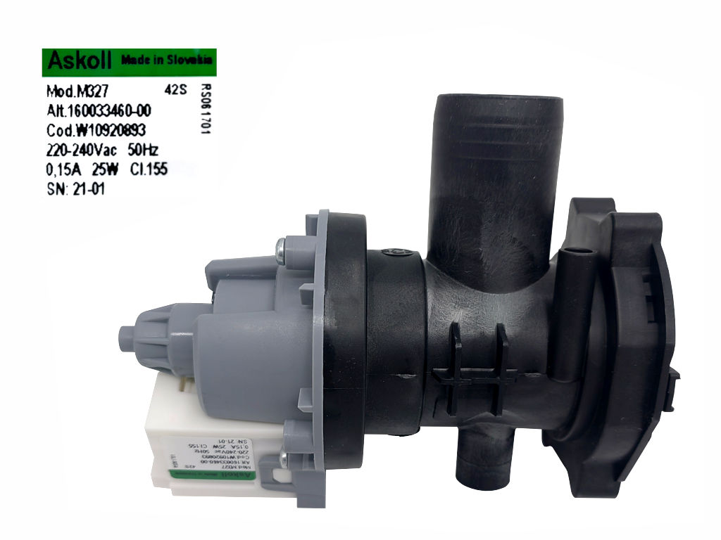 Čerpadlo vypouštěcí, pračka Indesit - C00855480