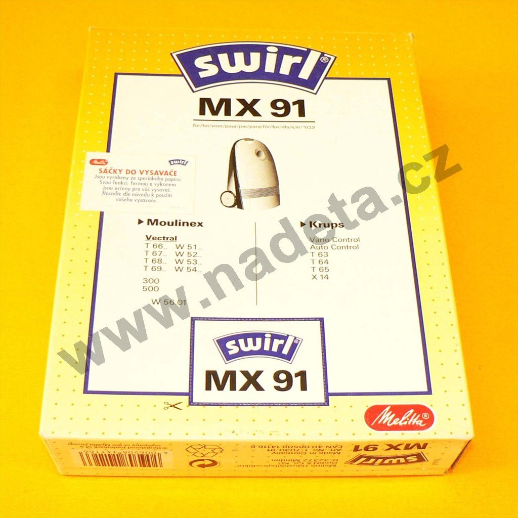 Filtr Moulinex, Krups, Swirl MX91, 5 + 3ks, sáčky do vysavače