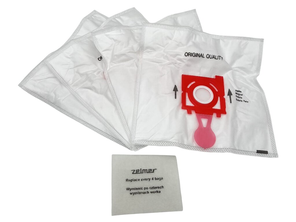 Filtr Zelmer Safbag 3000, 4000, 5000, 5500, 4ks, sáčky do vysavače
