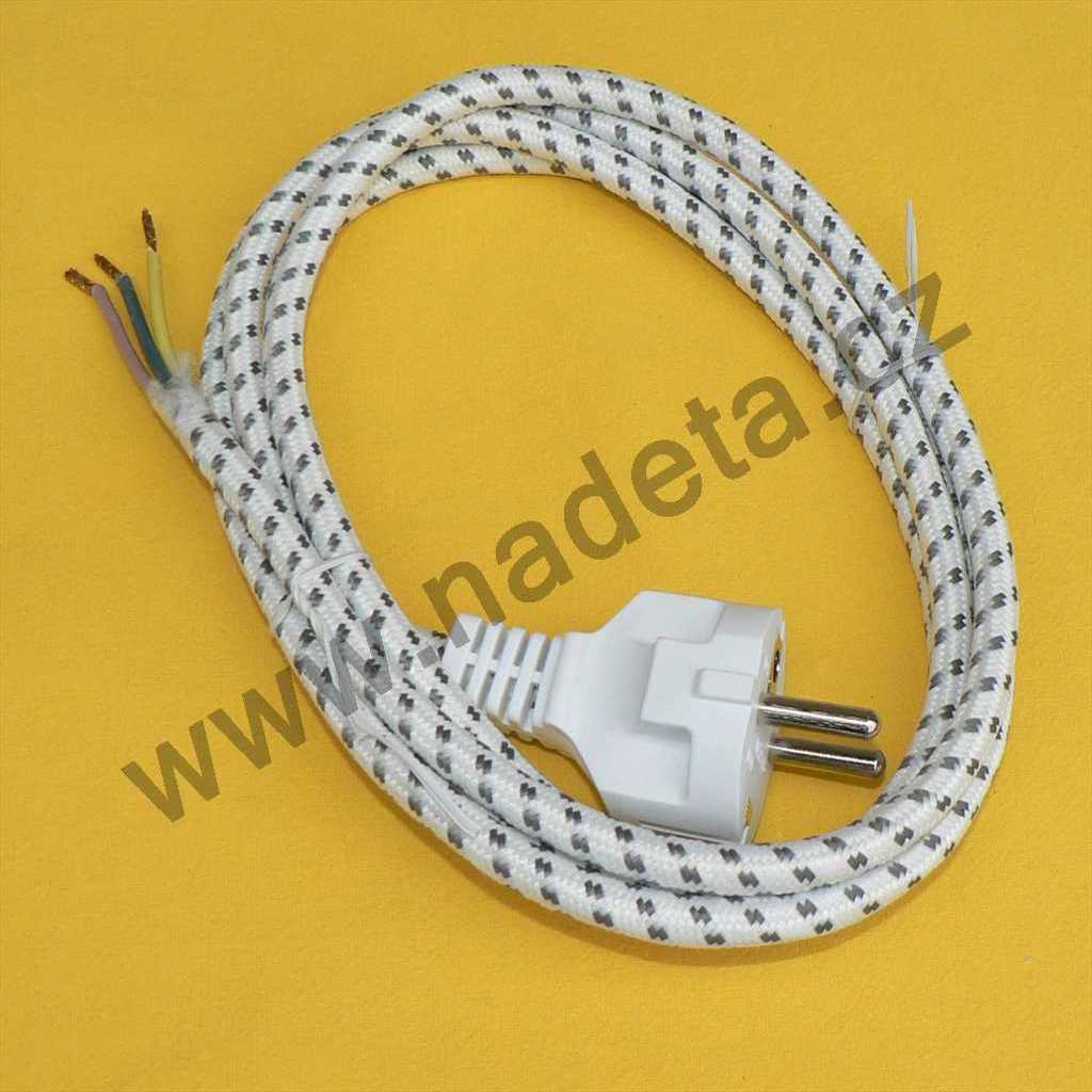 Flexo šňůra opředená 3x0,75mm 1,8m