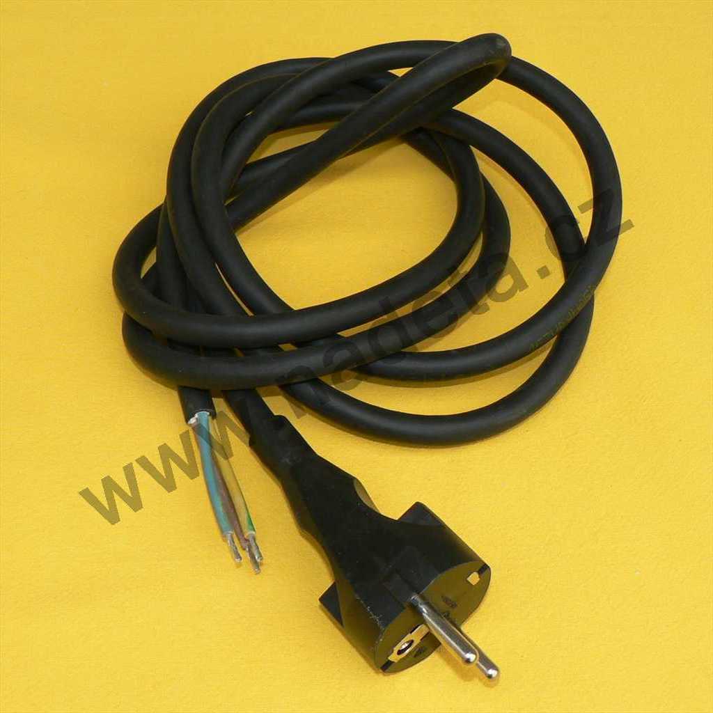 Flexo šňůra pryžová 3x1,5mm 2m