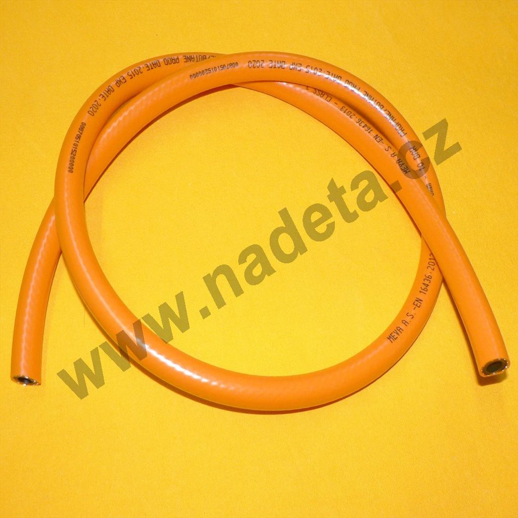 Hadička propan butan 8 x 16 mm, 1 m