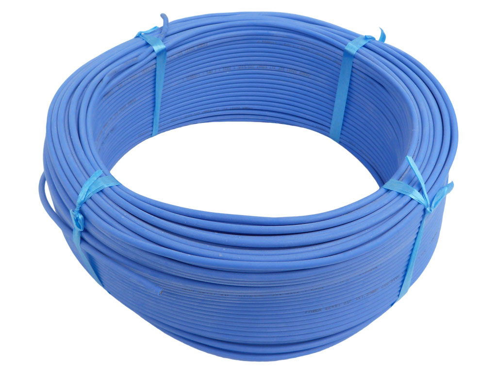 Kabel CSA 1,5mm, silikonová izolace - modrý