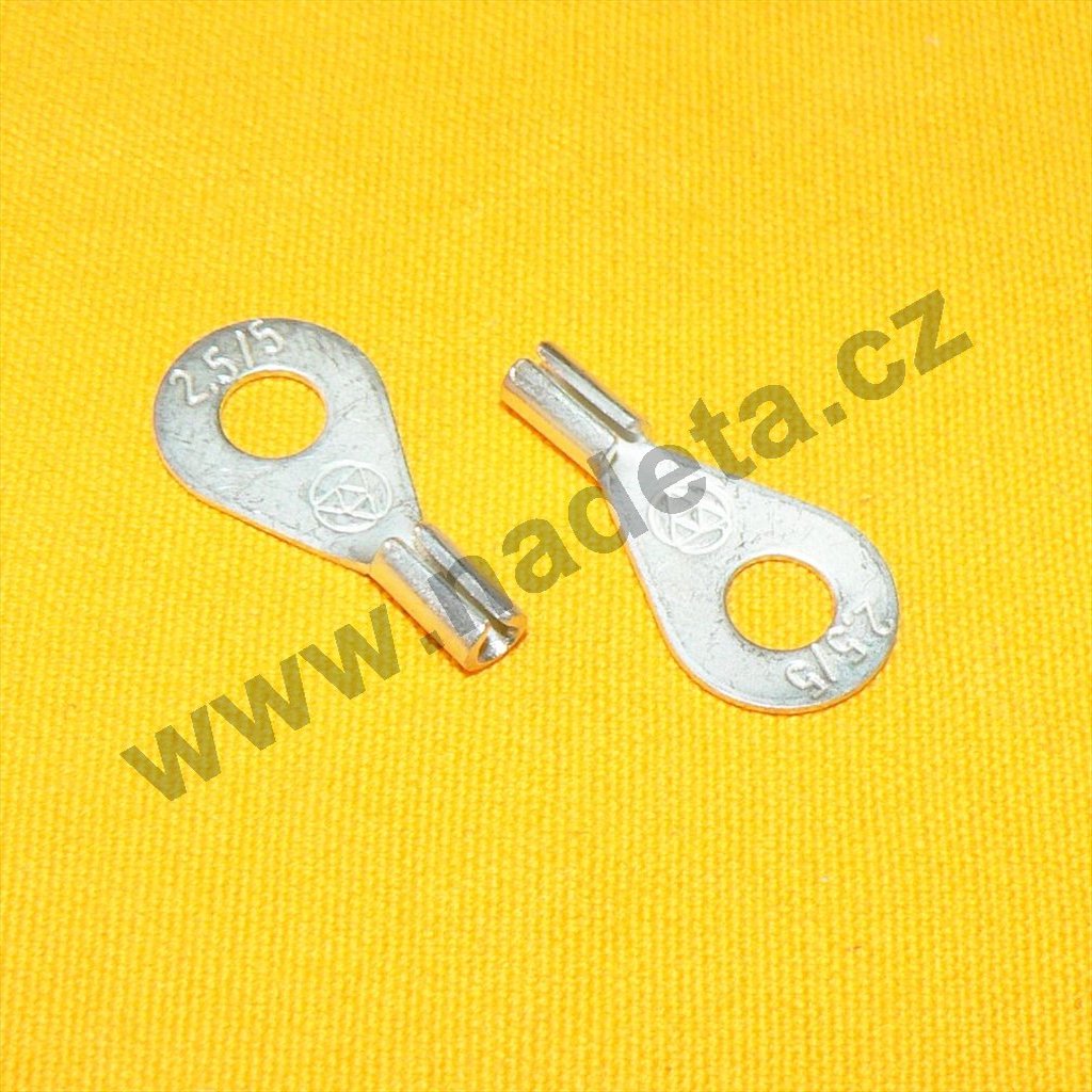 Kabelové oko letovací 2,5/5mm