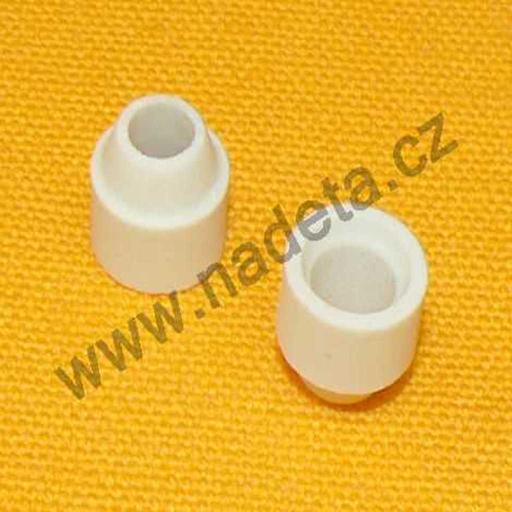 Keramický korálek STEATIT d = 3,5 / 7 mm, balení 50 ks