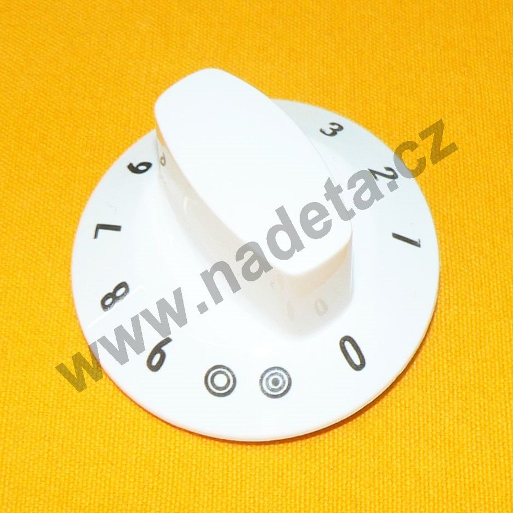 Knoflík bílý přapínače trioplotny, sporák Gorenje EC44Q2E34