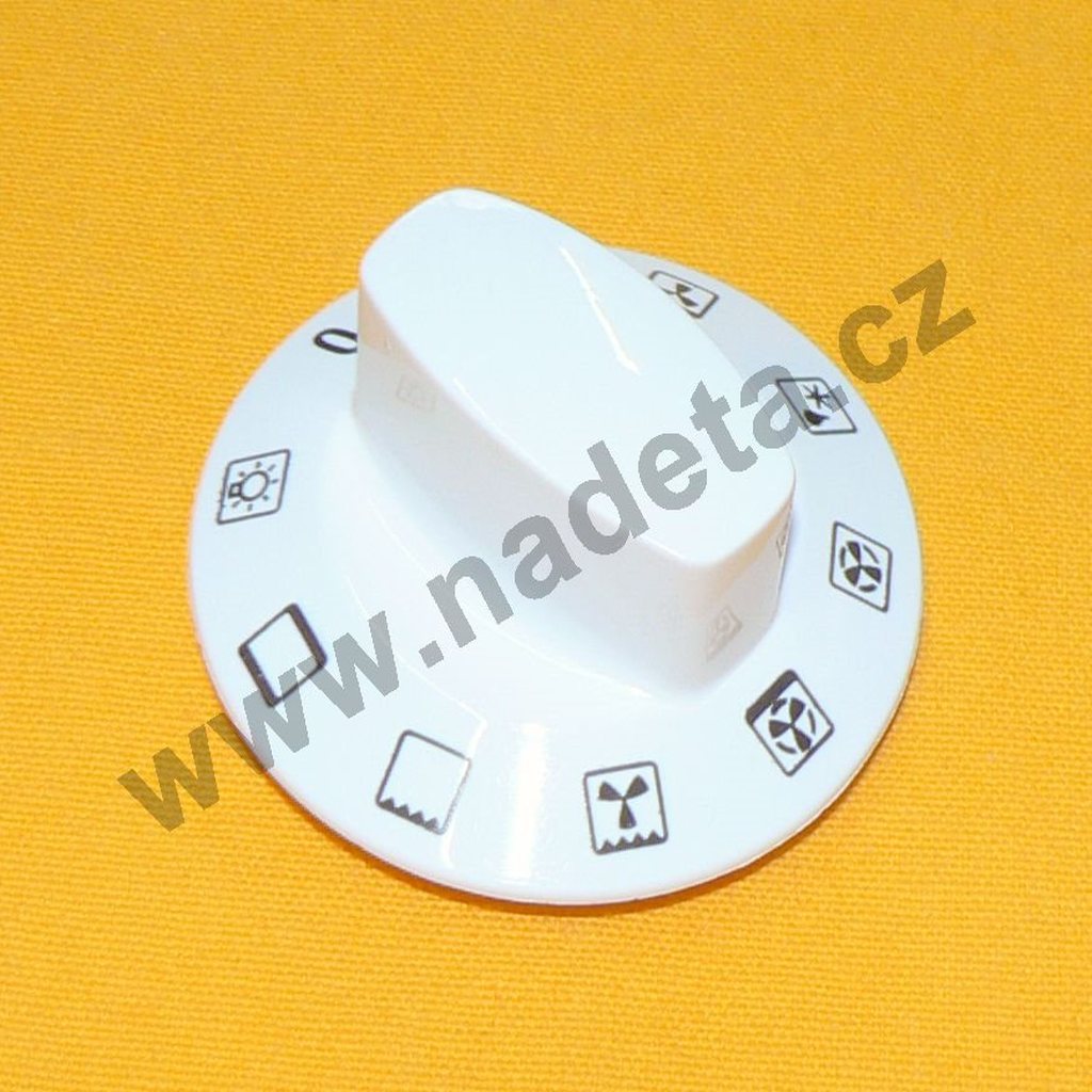 Knoflík bílý přepínače trouby, sporák Gorenje EC7704W