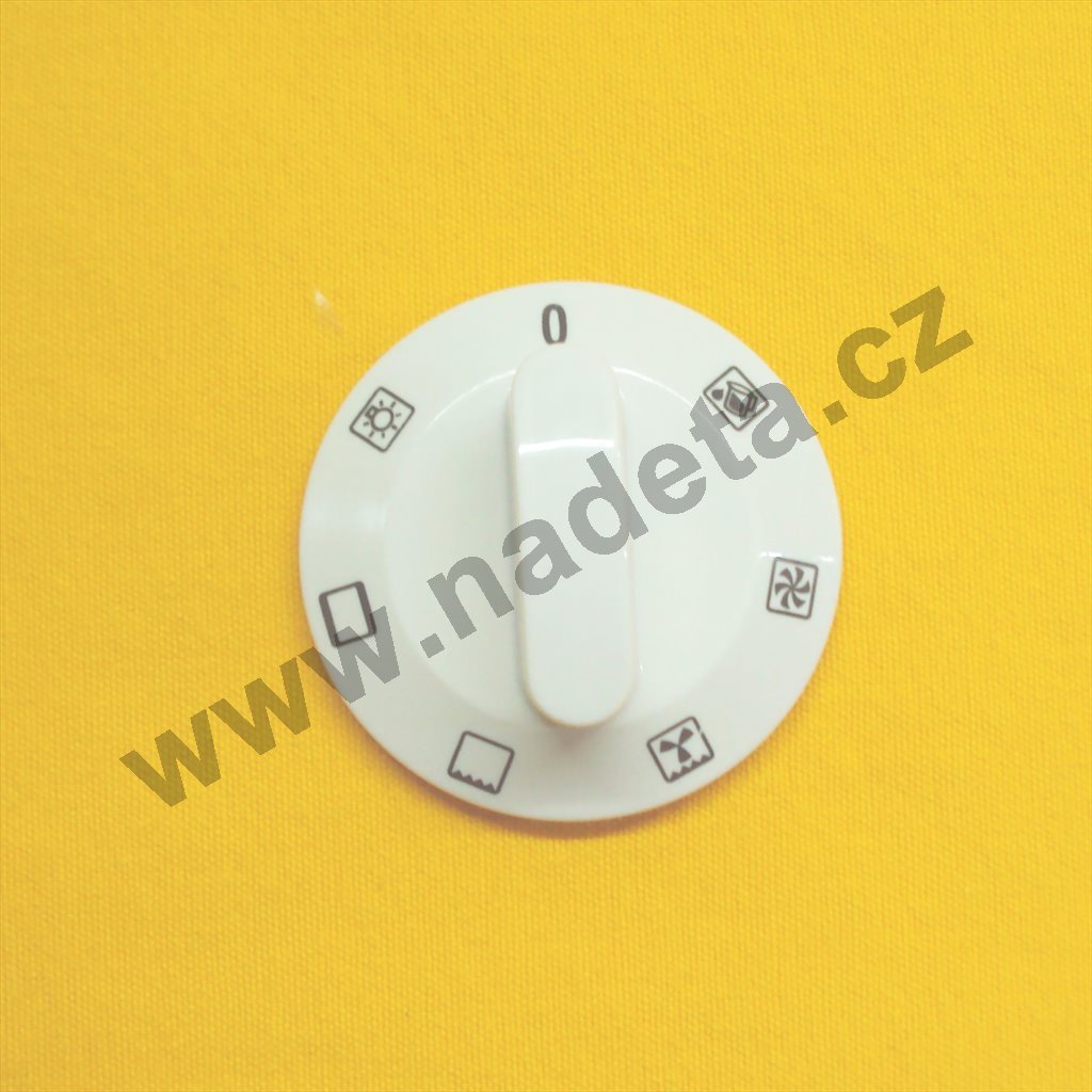 Knoflík bílý přepínače trouby, sporák Gorenje EV433-D544M