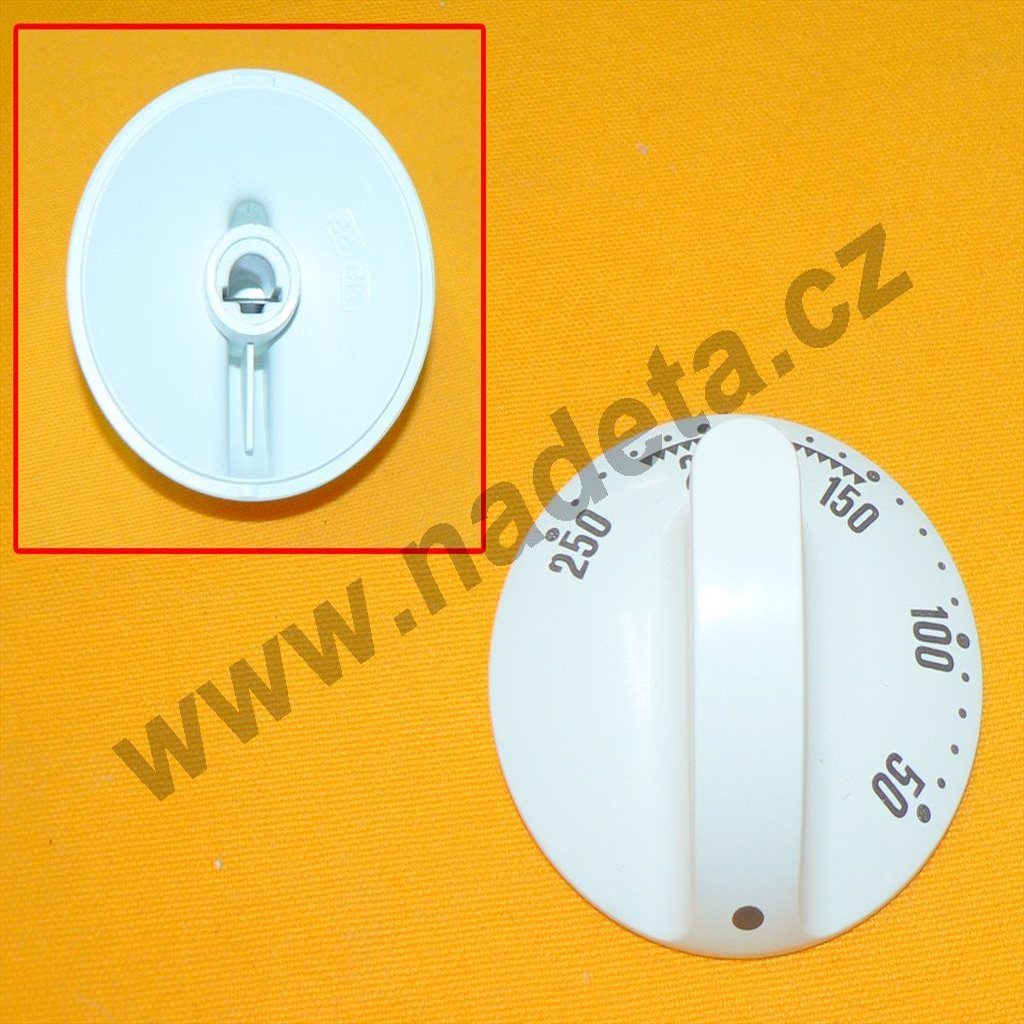 Knoflík bílý termostatu trouby, sporák Gorenje K743