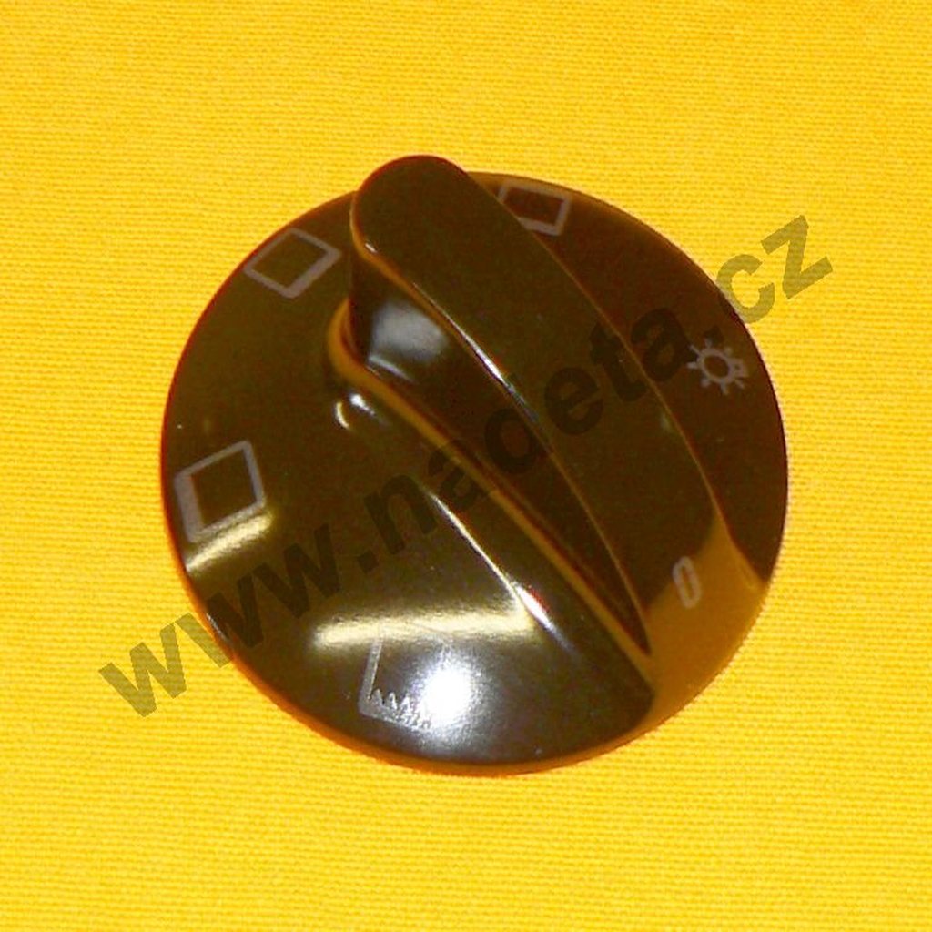 Knoflík černý přepínače trouby, sporák Gorenje K743W