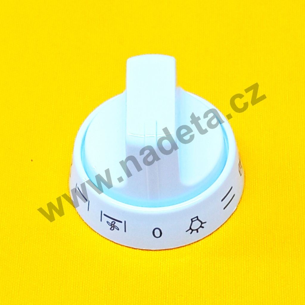 Knoflík + kroužek přepínače, sporák Indesit I5GMH5AG