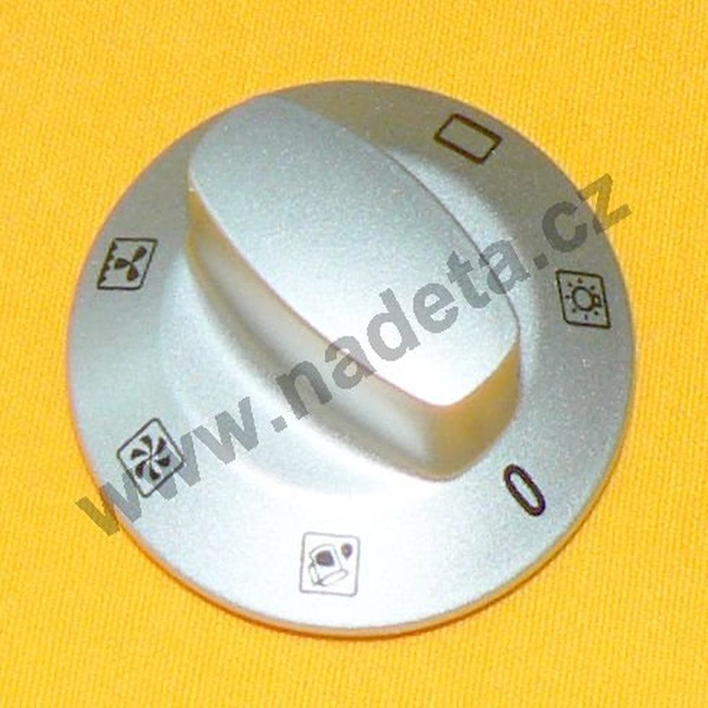 Knoflík stříbrný přepínače funkcí trouby Gorenje U3300E 