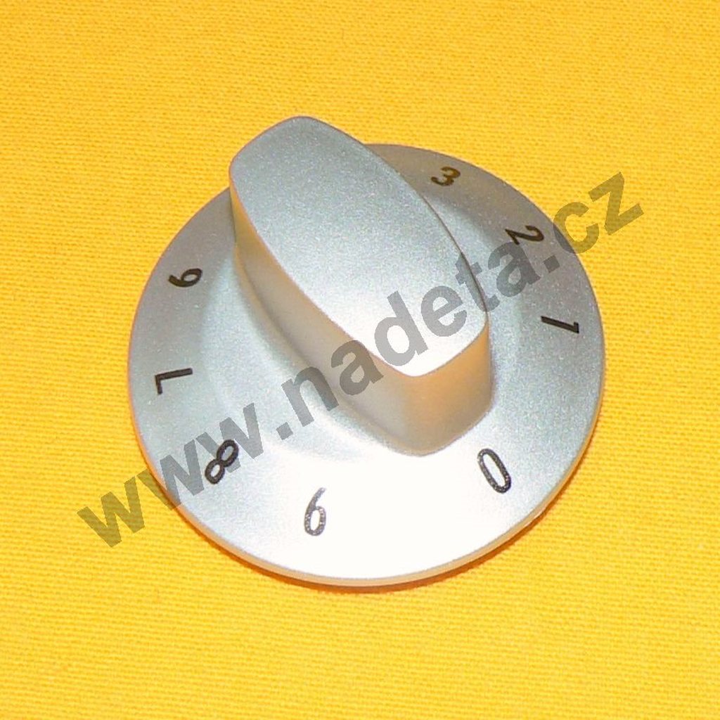 Knoflík stříbrný přepínače plotny 0-9 trouba GORENJE EV431 D544M