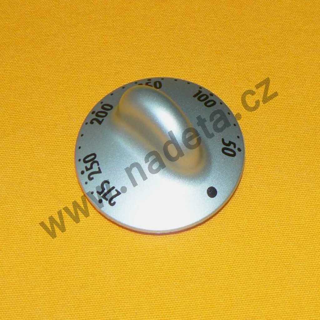 Knoflík stříbrný termostatu, sporák Gorenje E54V2-E4 NEREZ