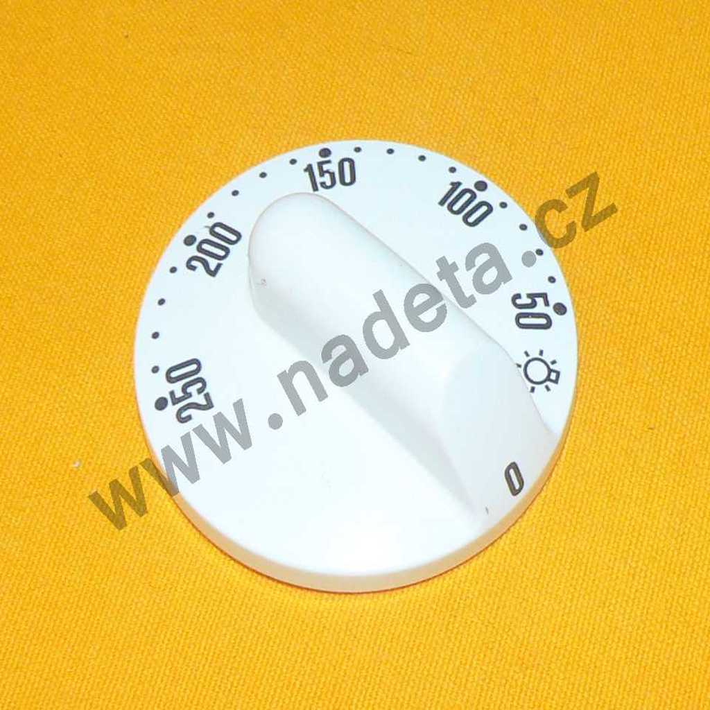 Knoflík termostatu trouby bílý, sporák Gorenje E542