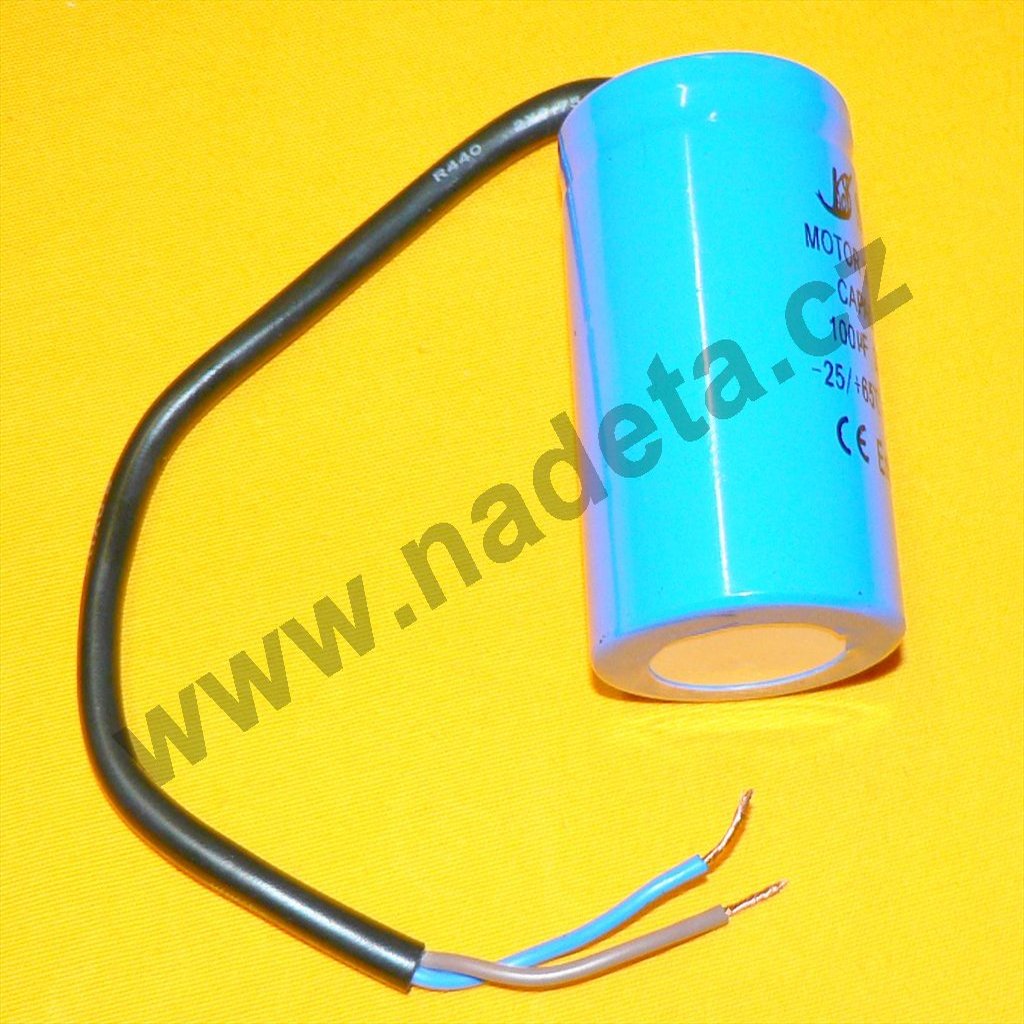 Kondenzátor rozběhový 100uF kabel TC544