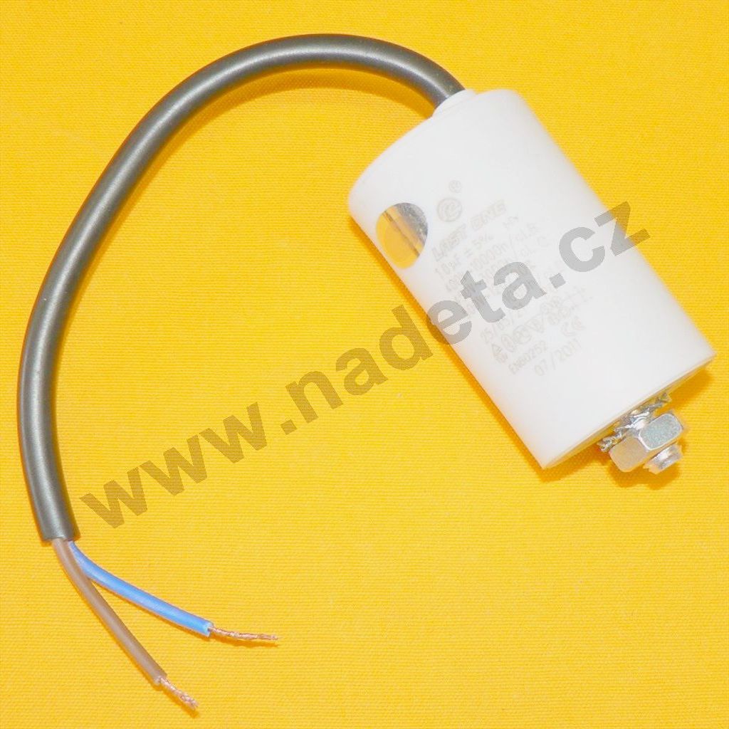 Kondenzátor rozběhový 10uF - kabel TC886HS