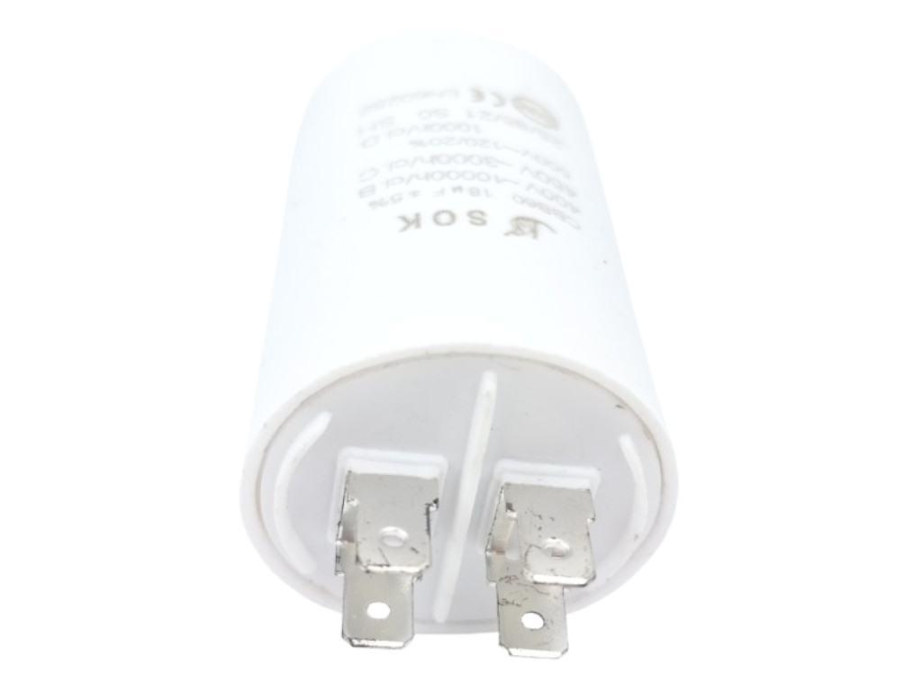 Kondenzátor rozběhový 18uF, konektory TC886DS