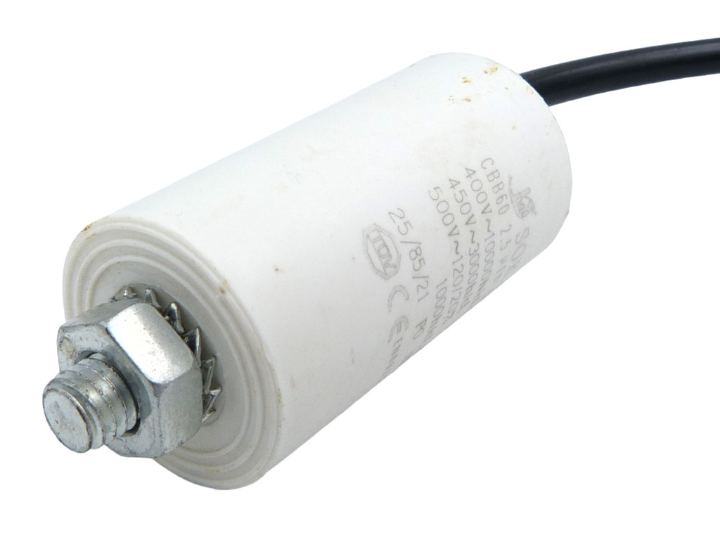 Kondenzátor rozběhový 2,5uF, kabel
