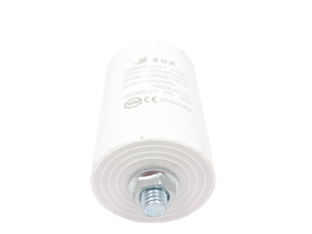 Kondenzátor rozběhový 22uF konektory TC886DS