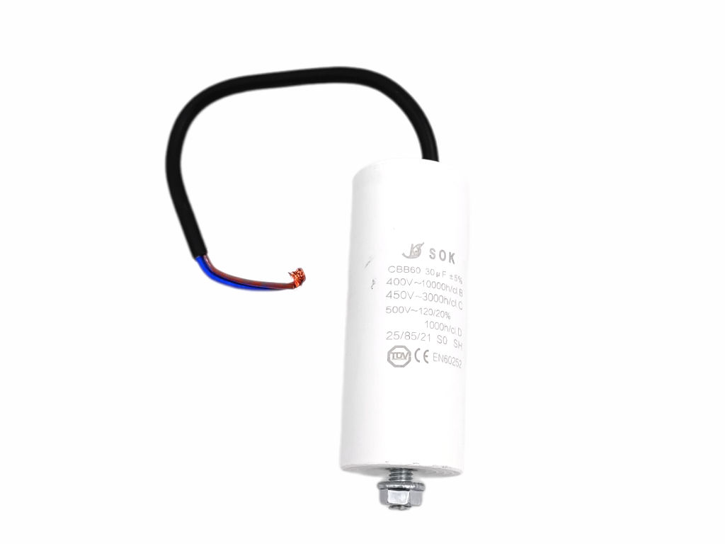 Kondenzátor rozběhový 30mF-kabel TC886HS