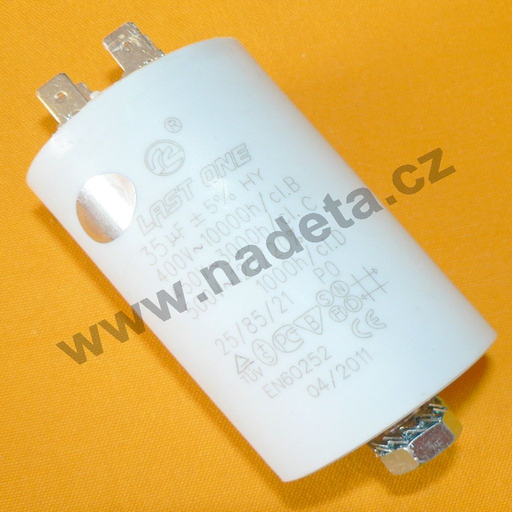 Kondenzátor rozběhový 35uF, konektory TC886DS