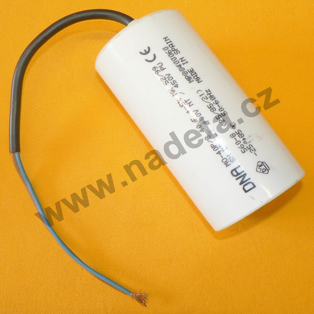 Kondenzátor rozběhový 40uF kabel TC886HS
