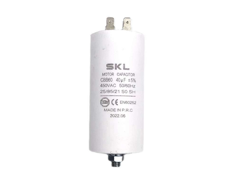 Kondenzátor rozběhový 40uF, konktory TC886DS