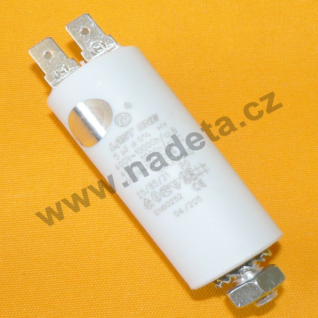 Kondenzátor rozběhový 5uF, konektory TC886DS