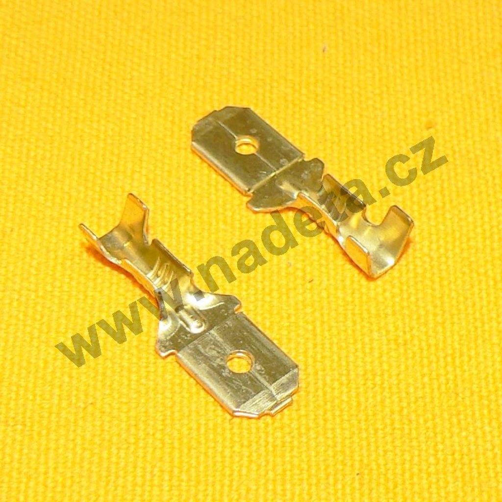 Konektor 6,3 x 0,5 - 1,5 samec, FASTON