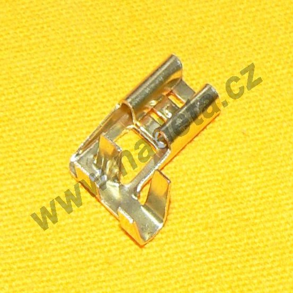 Konektor 6,3 x 1 -1,5 úhlová dutinka, FASTON