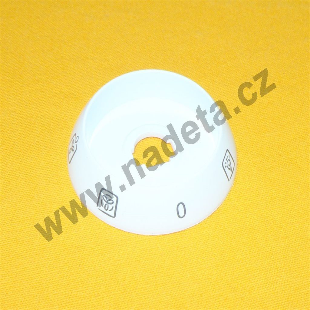 Kroužek bílý knoflíku přepínače trouby 0-6, sporák Mora