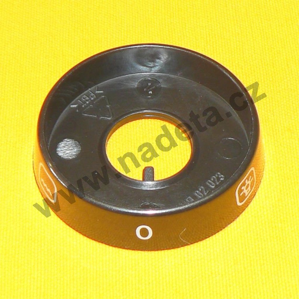 Kroužek hnědý knoflíku přepínače trouby 0 +5 poloh, sporák Mora 2430