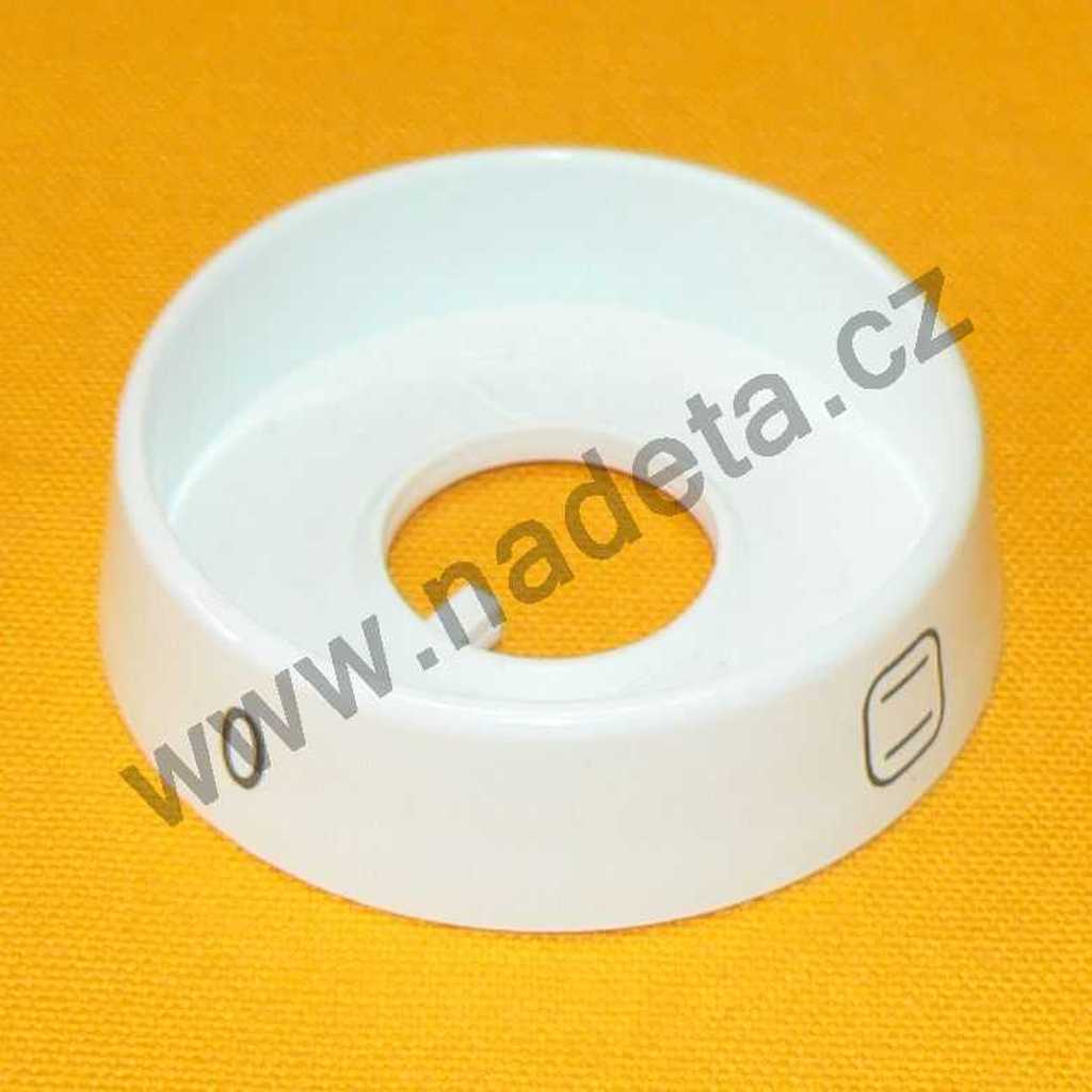 Kroužek přepínače funkcí trouby pod knoflik na sporák Mora 3428.1R10, 2423, bílý