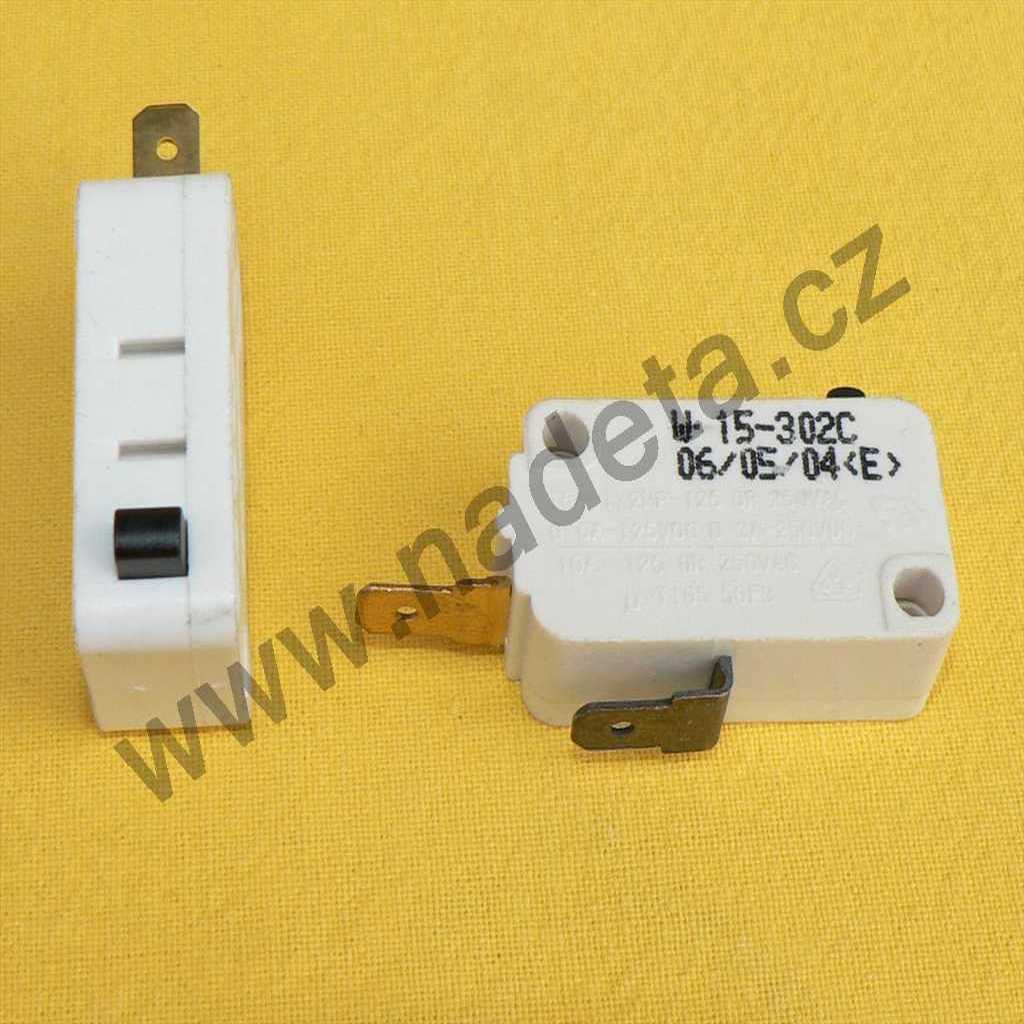 Mikrospínač 2 vývody 15A