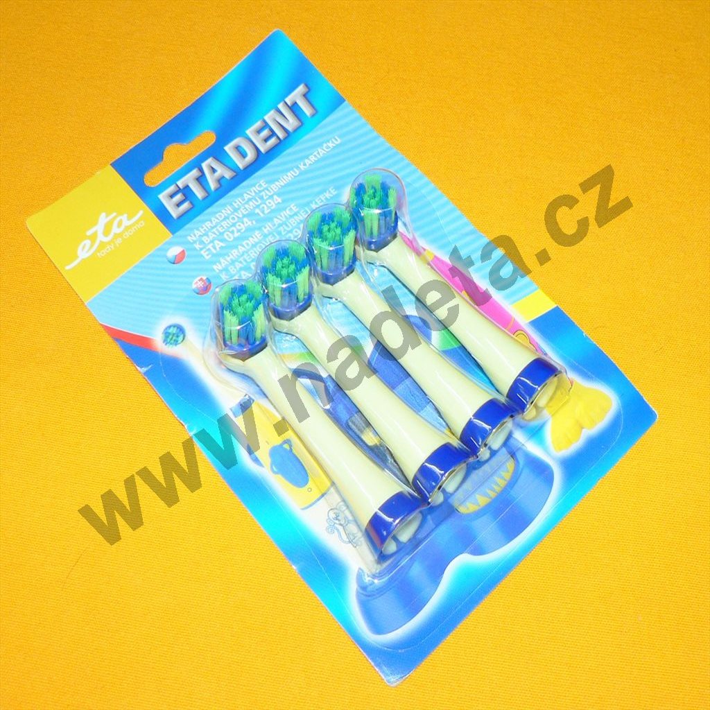 Náhradní kartáčky 4ks, pro ETA 0294, žluto / modrý ( ETA 129490100 )