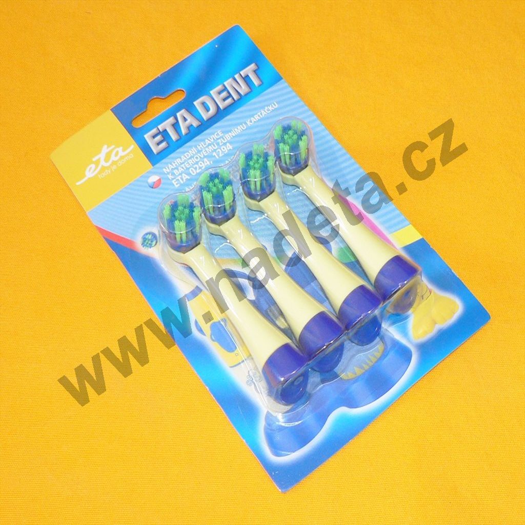 Náhradní kartáčky 4ks, pro ETA 1294 90060, žluto / modrý ( ETA 129490600 )