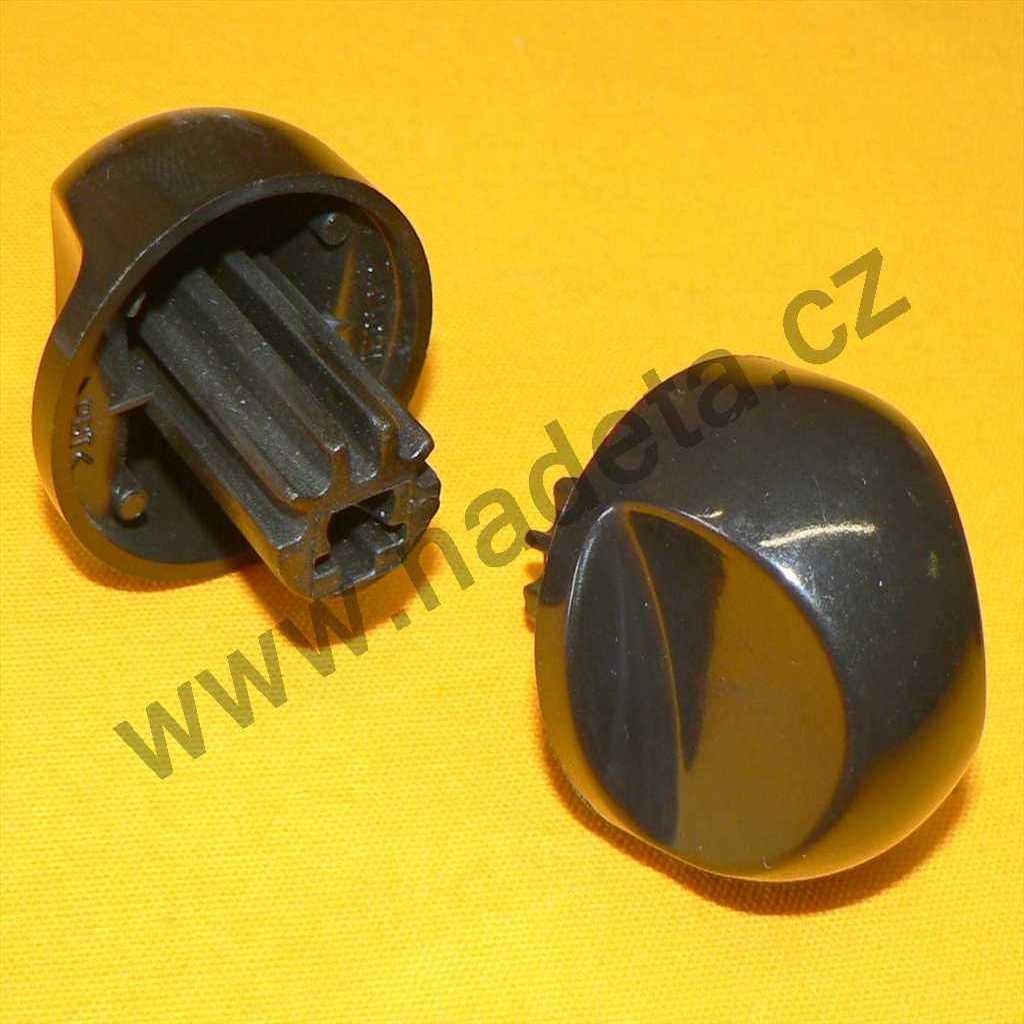 Náhradní knoflík ke sporáku Mora 2430, ovládací knoflík na plynový sporák, hnědý 