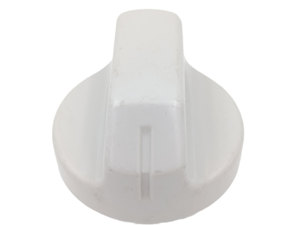 Náhradní knoflík ke sporáku, univerzální ovládací knoflík šedý, oientace ukazatele k hřídely -D