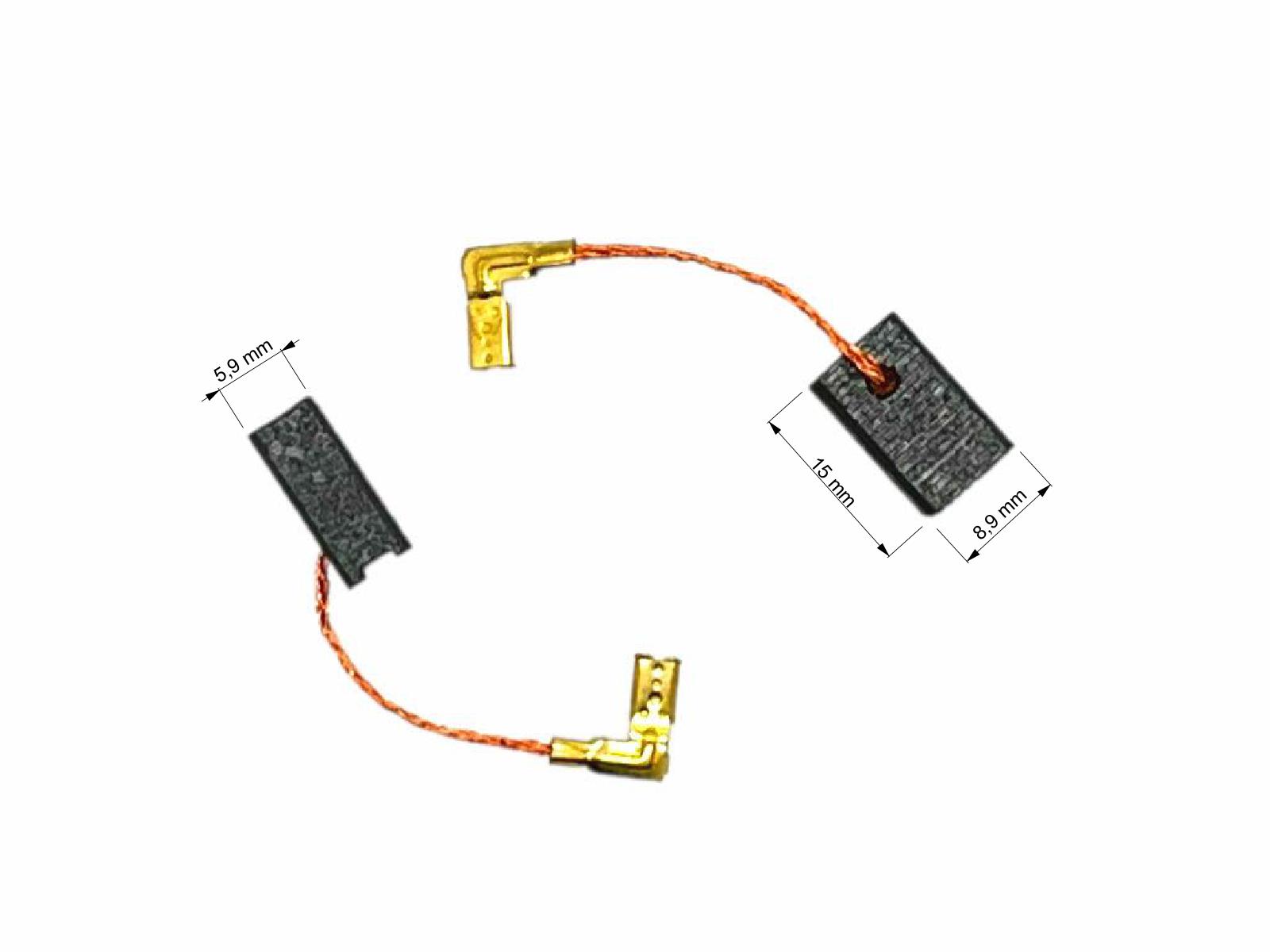 Náhradní uhlíky pro Narex 2ks, 5,9 x 8,9 x 15,0 mm, 65404330, uhlíky do elektromotorů