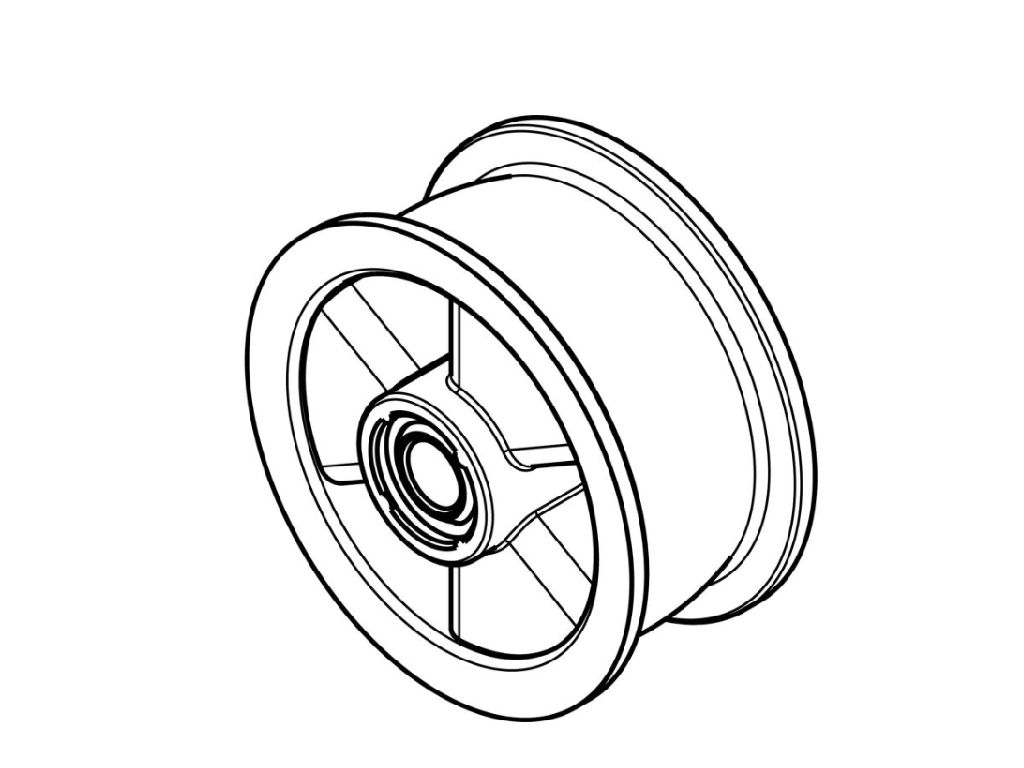 Napínací kladka do sušičky 8581250125037 ELECTROLUX / AEG, originál