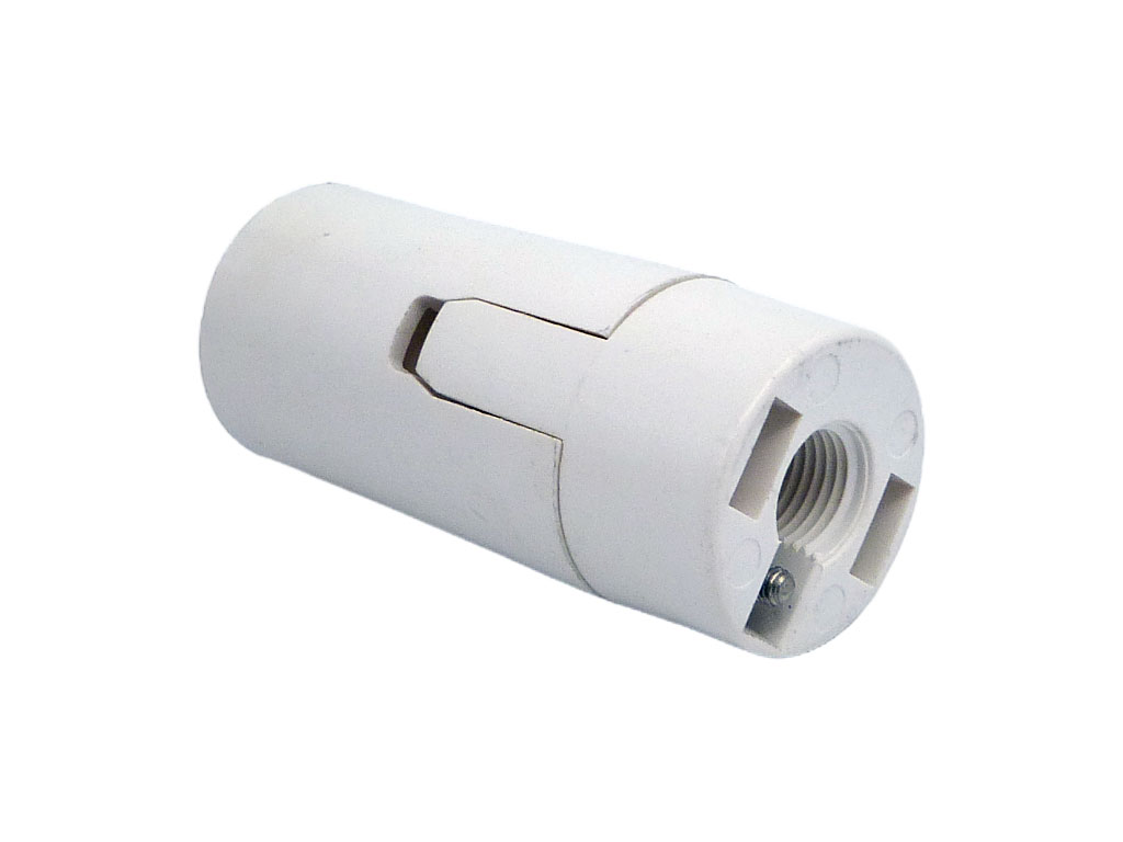 Objímka plastová krátká E14