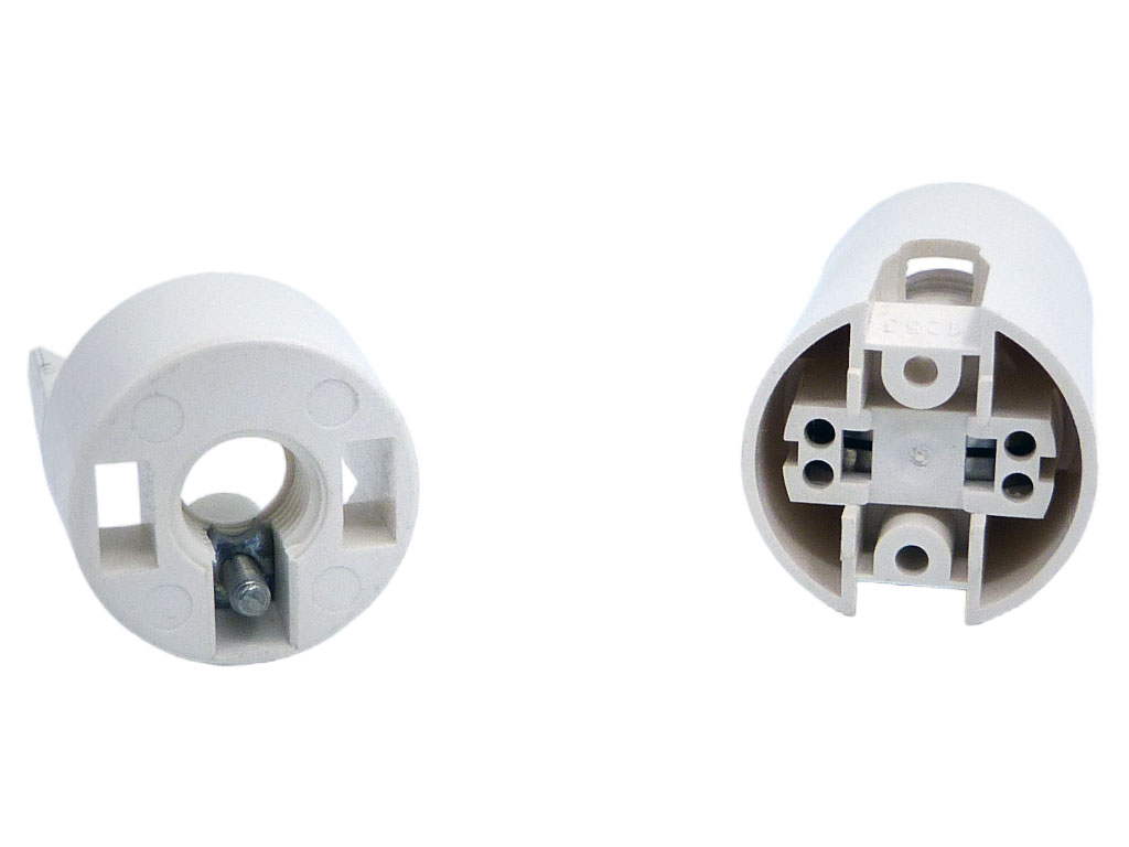 Objímka plastová krátká E14