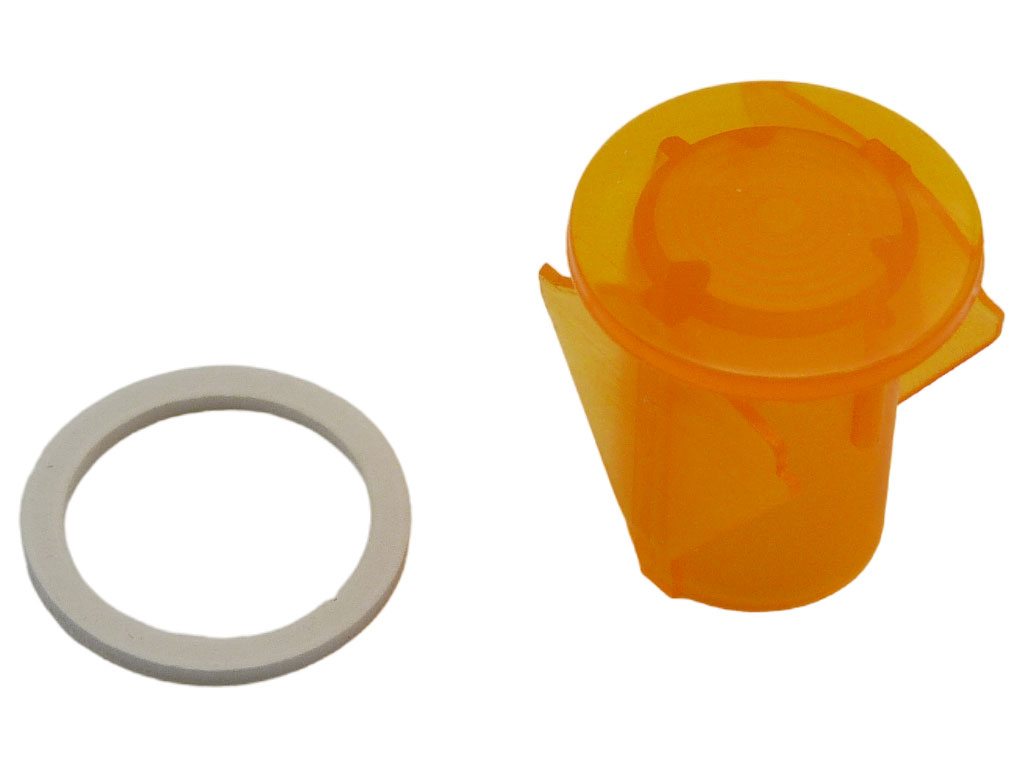 Oranžová krytka doutnavky pro otvor 12,5mm 