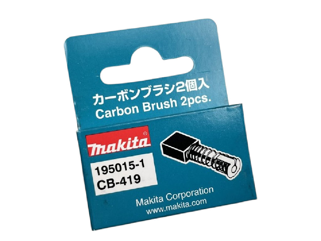 Originální uhlíkové kartáče Makita CB-419 (pár) 6.0 × 9.0 × 11.3 mm, náhrada za CB-406 , CB-407, 191962-4  