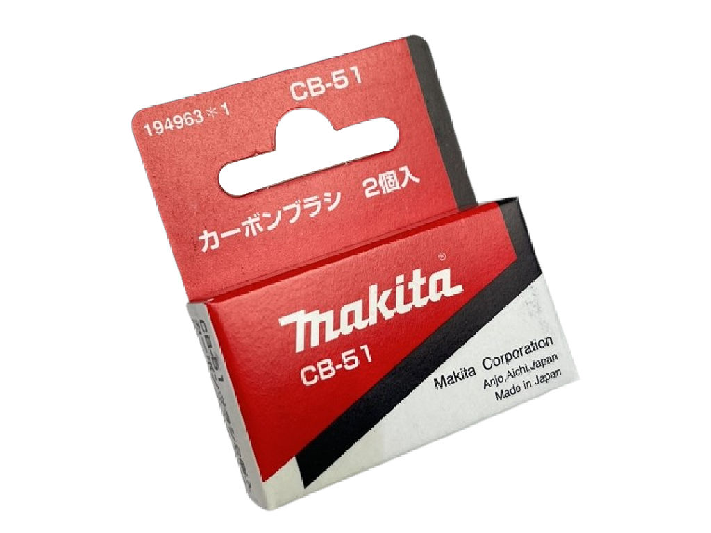 Originální uhlíkové kartáče Makita CB-51 (pár) 5.0 × 8.0 × 12 mm, 194963-1  