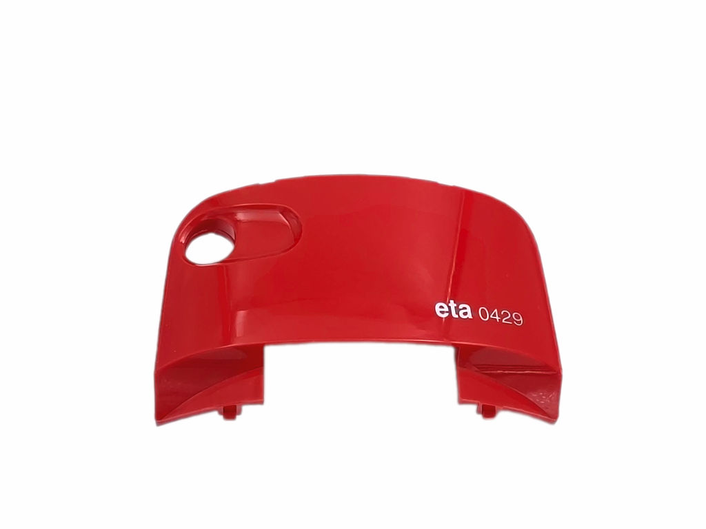 Panel červený horní střední s potiskem, vysavač Eta 0429 03000